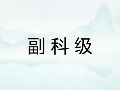 副科级