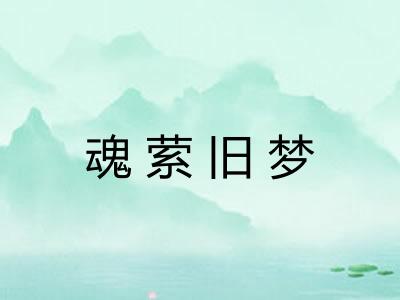 魂萦旧梦