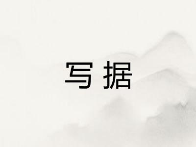 写据