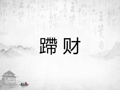 蹛财