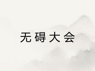 无碍大会