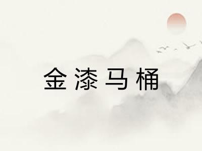 金漆马桶
