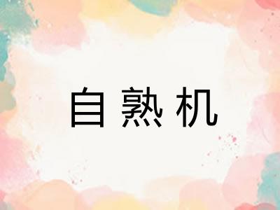 自熟机