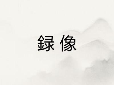 録像