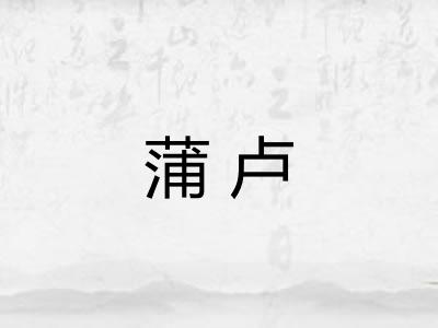蒲卢