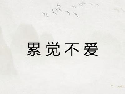 累觉不爱