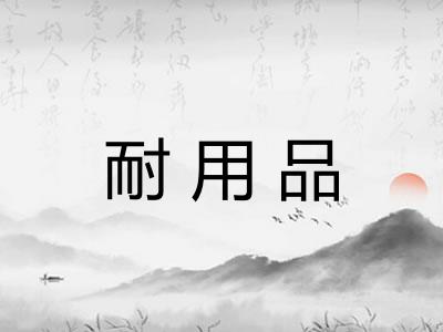 耐用品