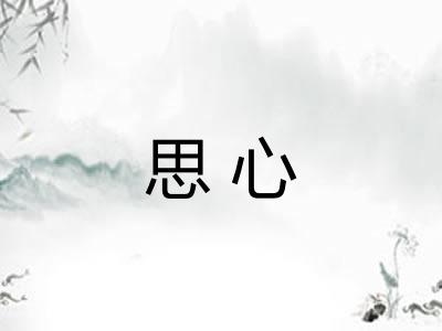 思心