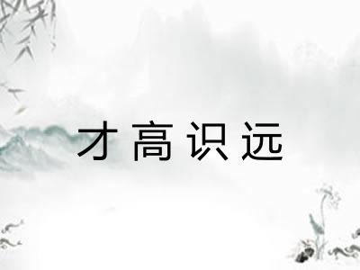才高识远