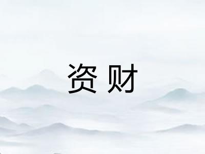 资财