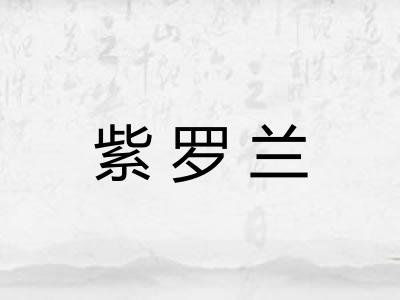 紫罗兰