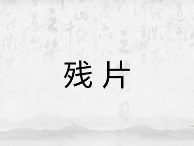 残片