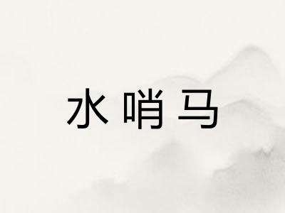 水哨马