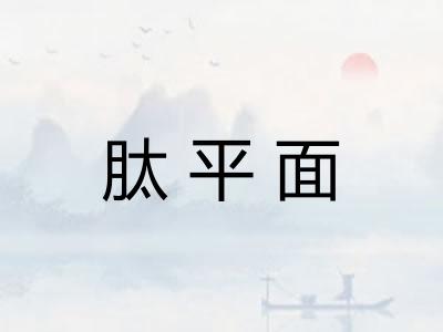 肽平面