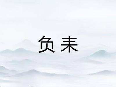 负耒