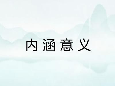 内涵意义