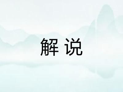 解说