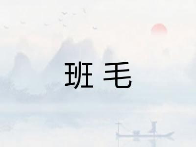 班毛