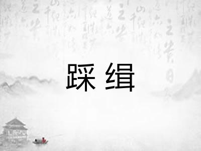 踩缉