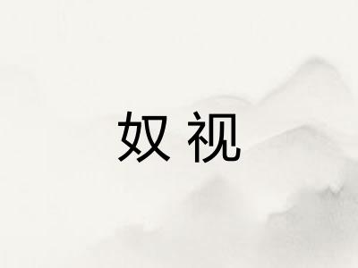 奴视