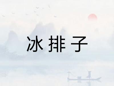 冰排子