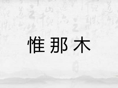 惟那木