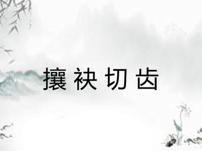 攘袂切齿