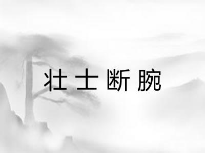 壮士断腕