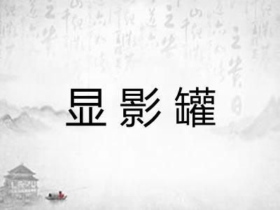 显影罐