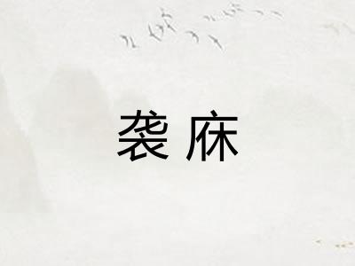 袭庥