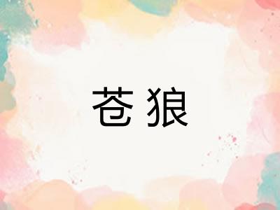 苍狼