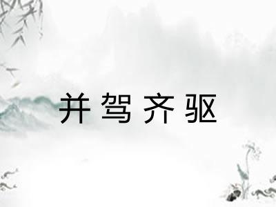 并驾齐驱