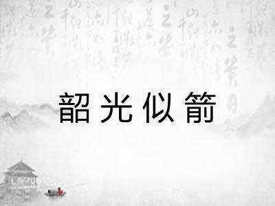 韶光似箭