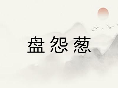 盘怨葱