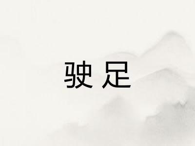 驶足
