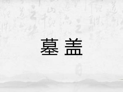 墓盖