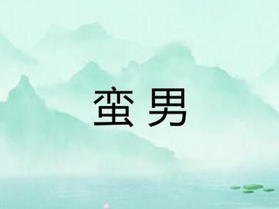 蛮男