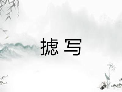 摅写