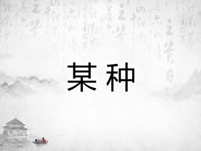某种