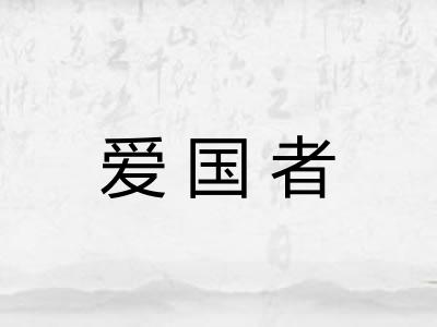 爱国者