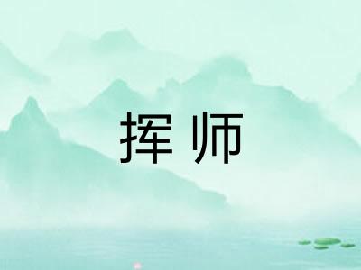 挥师