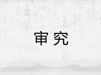 审究