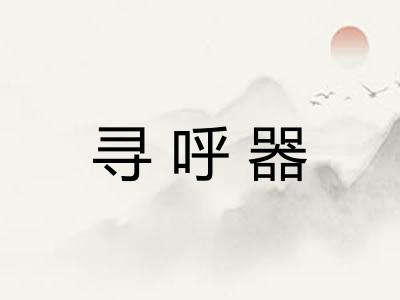 寻呼器
