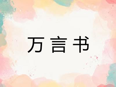 万言书