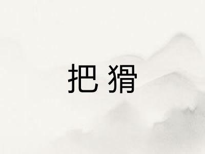 把猾