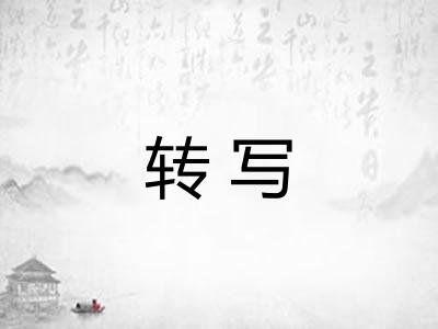 转写