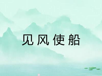 见风使船