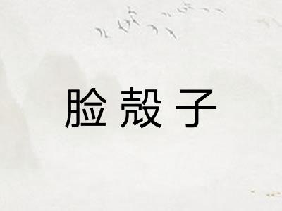 脸殻子