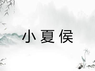 小夏侯