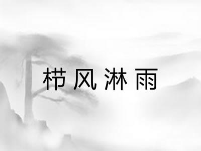栉风淋雨